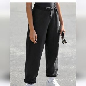 JOAH BROWN OVERSIZED JOGGERS BLACK S/M